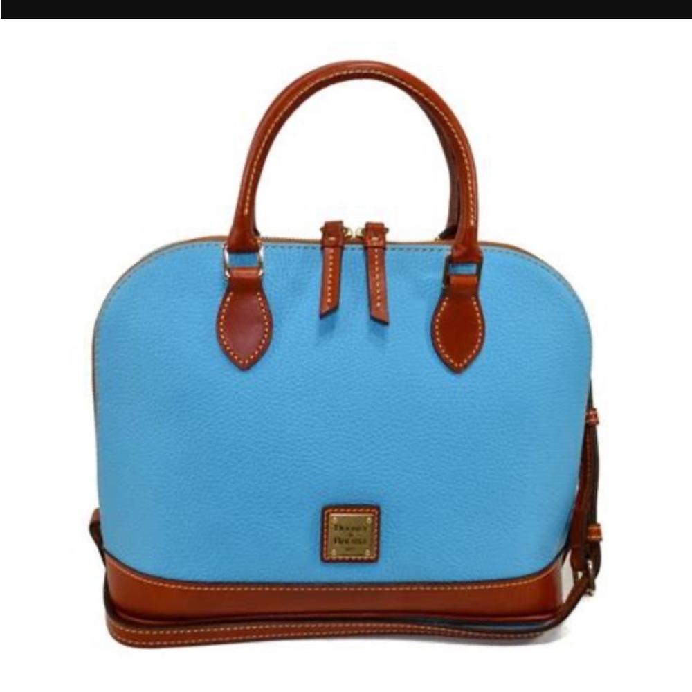 Dooney & Bourke Zip Zap Satchel Light Bright Blue